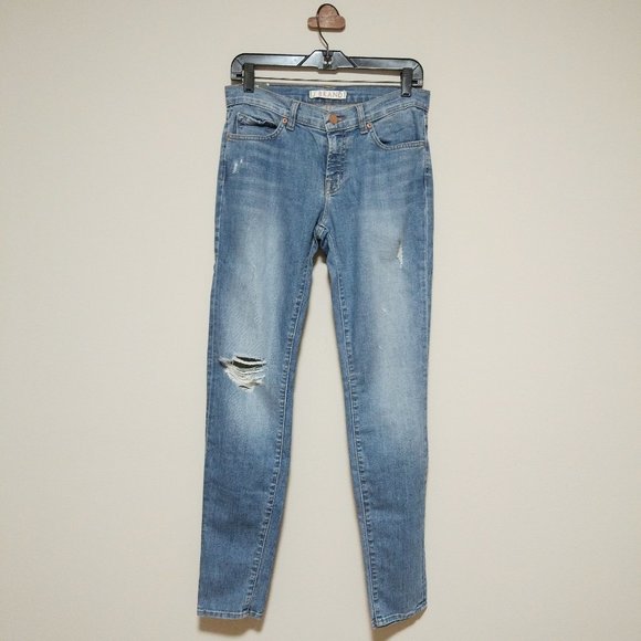 J Brand 811 Mid-rise skinny distressed Jeans Tulum - Picture 2 of 11
